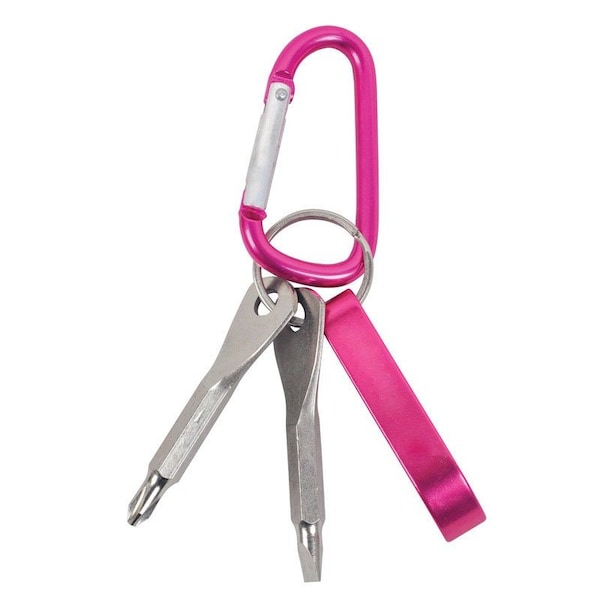 Home Plus Home Plus Aluminum Pink Carabiner Key Chain H0005 - main
